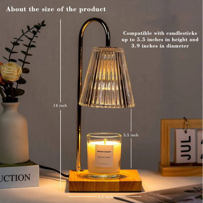 CozyGlow™ Candle Warmer Lamp with Timer & Dimmer